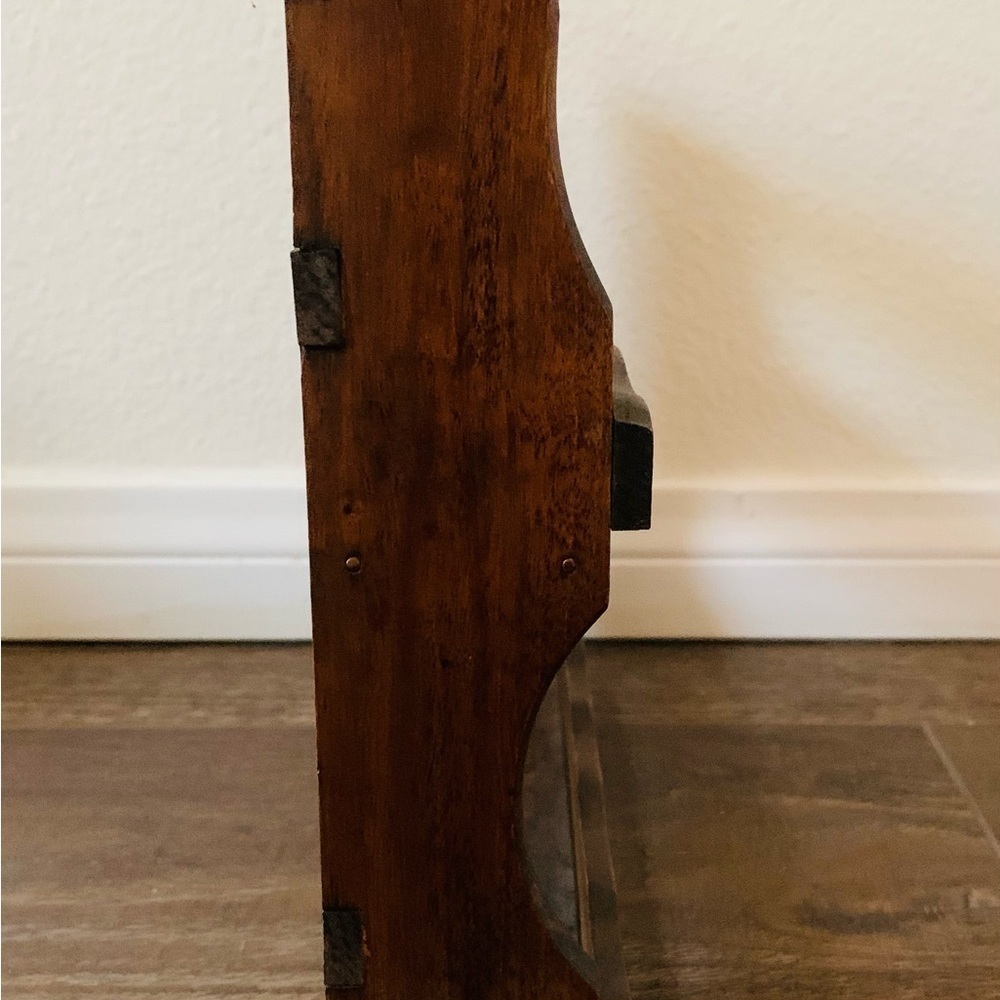 Wall wooden shelf with metal eagle - Picture 5 of 12